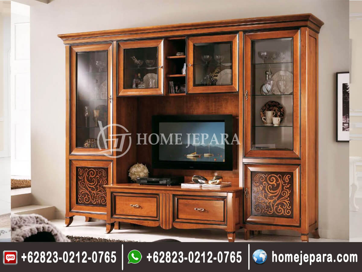 Model Lemari TV Jati Toko Furniture Online Home Jepara