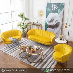 Sofa tamu kerang modern