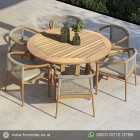 Set Kursi Makan Taman Anyaman