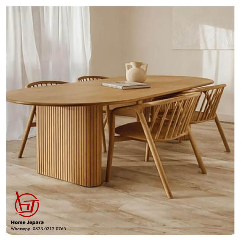 Set Meja Makan Jati Salur Set Meja Makan Jati Salur